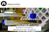 1 Metabolic Flux Analysis - BioHack Academy Metabolic... · Metabolic modeling Shuichi Kajihata, Chikara Furusawa, Fumio Matsuda, and Hiroshi Shimizu, “OpenMebius: An Open Source