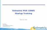 Solmetric PVA-1000S Startup Trainingresources.solmetric.com/get/...Startup_Training_v7... · The key performance metric • If measured and predicted Pmax agree, Performance Factor