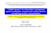 “TiPEEZ System” for Information management …gnssn.iaea.org/actionplan/Shared Documents/Action 01...Japan Nuclear Energy Safety Organization “TiPEEZ System” for Information