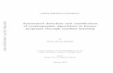 Automated detection and classification of cryptographic algorithms … · 2015-03-05 · tographic algorithms to disguise their actions and even to take control of a victim’s sys-tem