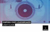 DSP520.2 DSP LOUDSPEAKER USER GUIDE · 2 DSP520.2 DSP Loudspeaker User Guide Construction The DSP520.2 is designed to have an elegant profile, with only 100mm installation depth.