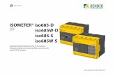 ISOMETER® iso685-D iso685W-D iso685-S iso685W-S€¦ · Bender is happy to provide training regarding the use of test equipment. The dates of training courses and workshops can be