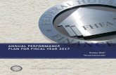 Annual Performance Plan for Fiscal Year 2017 …...1 Annual Performance Plan for Fiscal Year 2017 Mission Ensure the regulated entities operate in a safe and sound manner so that they