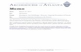 Memo - Roman Catholic Archdiocese of Atlanta · Memo. Date: March 27, 2017 To: All Priests From: Monsignor Jim Schillinger, Director, Ongoing Formation of Priests Re: Thomistic Institute