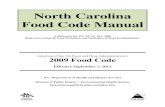 North Carolina Food Code Manual - NCRLANorth Carolina Food Code Manual A Reference for 15A NCAC 18A .2600 Rules Governing the Food Protection and Sanitation of Food Establishments