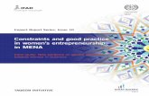 Constraints and good practice in women’s entrepreneurship ... · in rural employment in the Near East and North Africa”. Constraints and good practice in women’s entrepreneurship