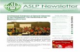 aslp Newsletter · 2 • ASLP NewSLetter The President of the ASLP, Mr. Joseph Yap, welcomed the participants and was grateful to the librarians, institutions, and sponsors for their