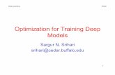 Optimization for Training Deep Models - University at Buffalosrihari/CSE676/8.0 OptimizationDL.pdf · Optimization for Training Deep Models Sargur N. Srihari ... empirical risk and
