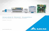 Standard Power Supplies - Delta-IA.fr · Delta Standard Power Supplies Product Type Series Model Name Output Voltage Output Current Redundancy Module CliQ II DRR-20 22-60V 20.0A (1+1