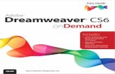 Adobe® Dreamweaver® CS6 on Demand - pearsoncmg.comptgmedia.pearsoncmg.com/images/9780789749321/samplepages/0… · Adobe Dreamweaver CS6 on Demandhas been created by the professional