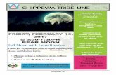 CHIPPEWA TRIBE UNE February 10, 2017 …...CHIPPEWA TRIBE-UNE - February 10, 2017 2 Inside This Issue Council Deadline 3 Medical Drivers 4 Job Postings 5 Tobacco Allocation Distribution