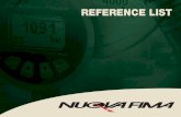 Reference list 19R00 - Nuova Fima · reference list industrial instrumentations for pressure and temperature kuwait national petroleum company (knpc) 2017 mina al ahmadi kuwait epc