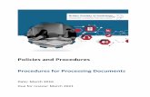 Procedures for Processing Documents - BSA€¦ · documents, collating responses and communicating with the reviewers and developer(s), with the support of the BSA Administration.
