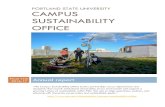PORTLAND STATE UNIVERSITY CAMPUS SUSTAINABILITY OFFICE · PORTLAND STATE UNIVERSITY CAMPUS SUSTAINABILITY OFFICE Fiscal Year 2016-17 Annual report “The Campus Sustainability Office