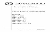 Glass Door Merchandiser Model RM-7-HC RM-10-HC RM-26-HC … · Number: man-226-r Issued: 02-22-2017 Revised: 05-23-2019 Glass Door Merchandiser Model RM-7-HC RM-10-HC RM-26-HC RM-49-HC