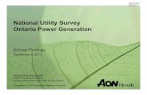 National Utility Survey Ontario Power Generation Affairs/z5... · 2019-03-13 · National Utility Survey Ontario Power Generation Survey Findings September 6, 2013 Prepared byAon