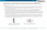 VeriSafe™ AVT Sensor Lead Connection Options€¦ · length of 10 feet from the isolation module to the sensor leatap terminationd (to comply with NEC tap rule, the AVT can be treated