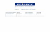D4.2. Taxonomy model - EPISECC 2... · 2017-12-21 · the DISASTER project, where an ontology named EMERGEL is developed [28]. It is composed of a core (abstract, upper-level ontology