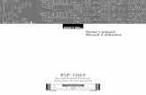 RSP-1069 Issue 1 En-Frrotel.com/sites/default/files/product/manuals/RSP-1069... · 2016-05-26 · RSP-1069 Surround Sound Processor Processeur de son Surround! " # $ % & ' ( ) *+