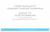 CS252 Spring 2017 Graduate Computer …inst.eecs.berkeley.edu/~cs252/sp17/lec/CS252-Sp17-Lec10.pdfEPIC is the style of architecture (cf. CISC, RISC)-Explicitly Parallel Instruction