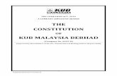 THE CONSTITUTIONkub.com/kmb/CONSTITUTION - KUBM.pdf · 2018-08-28 · Central Depositories Act the Securities Industry (Central Depositories) Act 1991 or any statutory modification,