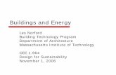 Buildings and Energy - MIT OpenCourseWare · Building America USDOE-sponsored partnerships between consulting engineers and building industry, leading to prototypes and large-scale