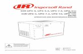 SSR UP5-4, UP5-5.5, UP5-7.5, UP5-11c 50 Hz SSR …...Ingersoll Rand Service departments. The use of non-genuine spare repair parts other than those included within the Ingersoll Rand