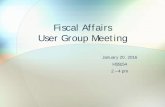 Fiscal Affairs User Group Meeting - San Francisco State ... · • OBIEE 11g Finance Reporting. Accounting • Common Account Usage Guidelines • Updated Trust Fund ... tax document