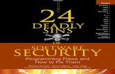 REVIEWS FOR 24 DEADLY SINS OF SOFTWARE SECURITYbayanbox.ir/.../24-DEADLY-SINS-OF-SOFTWARE-SECURITY... · The 24 Deadly Sins of Software Security is a tour de force for developers,