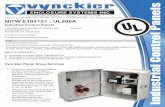 NITW.E192121 : UL508A · requirements of UL 1741 which includes Photovoltaic Lighting. Vynckier Enclosure Systems, 271 McCarty, Houston, TX 77029 Phone:(713) 374-7850 • Toll Free:(888)