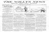 THE WILLYS NEWS - University of Toledo · The Willys News, Willys-Overland, Co., Toledo, Ohio. {TOLEDO, OHIO, JUNE !W, 1919 . Americanism tter3Jlces and events pile up fast these