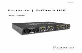 Focusrite | Saffire 6 USB · connect Saffire 6 USB to your computer using the provided USB cable. Whilst Saffire 6 USB is a USB 2.0 device, the USB connection will work with any USB