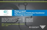 Phase 1 report: High Efficiency Distribution …...Phase 1 report: High Efficiency Distribution Transformer Technology Assessment BPA’s Emerging Technologies Initiative April 7,