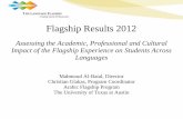 Flagship Results 2012 · Survey Process Consulted with Flagship Partners, NSEP, IIE to develop questions for inclusion in the surveys THE LANGUAGE FLAGSHIP Results: 2012 Created draft