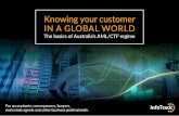 Knowing your customer IN A GLOBAL WORLD · Knowing your customer IN A GLOBAL WORLD The basics of Australia’s AML/CTF regime For accountants, conveyancers, ... The AML/CTF Act is