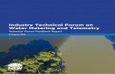 Industry technical forum on water metering and telemetry ...€¦ · 30/09/2018  · high frequency of data transmission via satellite is associated with a higher cost than say 3G).