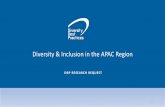 Diversity & Inclusion in the APAC Region...candidates, initiatives like employer branding, work-life balance, and diversity and inclusion are rapidly emerging as key drivers to attract
