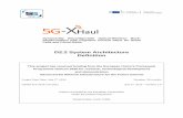 D2.2 System Architecture Definition - 5G-XHaul · KPIs derived by the relevant use cases and services, reported in detail in the 5G-XHaul deliverable D2.1, and a description of the