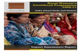 Rural Women’s Livelihood Programme 2008-11 · cultivation, peanut and mushroom cultivation, and crafts such as votive candles and embroidered greeting cards. Primary income-generation
