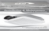 Installation & Maintenance - Continental Fan...Solo personal calificado debe trabajar con equipo eléctrico. Trabajar en o cerca de equipo energizado podría causar la muerte o lesiones