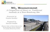 NO2 Measurement A Comparison of Direct vs. Traditional ... Measurement...A Comparison of Direct vs. Traditional methods at a Near-Roadway Site ... Disadvantages • Analyzer calibration