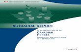 Actuarial Report on the Pension Plans for the Canadian Forces - … · the actuarial review as at 31 March 2016 of the Canadian Forces Pension Plans. This is the first report that