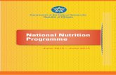 National Nutrition Programme - WHO/OMS: Extranet Systems...National Nutrition Programme June 2013 – June 2015 June 2013 – June 2015 ... HP Health Post HPN Health Population and