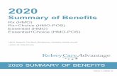 H0332 1 4SB20 M - KelseyCare Advantage...H0332_1_4SB20_M 2020 Summary of Benefits 2020 SUMMARY OF BENEFITS Rx (HMO) Rx+Choice (HMO-POS) Essential (HMO) Essential+Choice (HMO-POS) Harris,