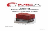 BATTCOM (Battery Electric Compressor Owners / Operators Manual · Document No 7401-D0001-01 8 3. COMPRESSOR SPECIFICATION Compressor Type: Reciprocating Twin Piston Compressor Drive