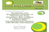 ISSN: 2276-7762 ICV: 5.99 Submitted: 20/03/2017 …...Greener Journal of Biological Sciences ISSN: 2276-7762 ICV: 5.99 Vol. 7 (3), pp. 025-033, May 2017 1 Research Article Qualitative