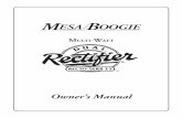 Owner’s Manual - imgix Manuals... · Owner’s Guide & Operating Manual CONGRATULATIONS on your choice of the Rectifier™ Recto-Verb™ 25 and Welcome to the MESA Family. The instrument