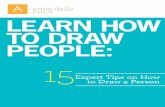 presents Learn how to draw peopLe: 15 to Draw a Learn how to draw peopLe Drawing Basics how to draw