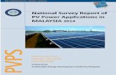 National Survey Report of PV Power Applications in ......National Survey Report of PV Power Applications in MALAYSIA 2014 Prepared by Sustainable Energy Development Authority Malaysia