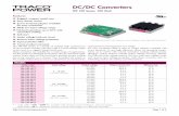 DC/DC Converters - Farnell element14 · Thermal shock acc. MIL-STD-810F Humidity (non condensing) 95 % rel H max. Reliability, calculated MTBF (MIL-HDBK-217F, at +70°C, ground benign)